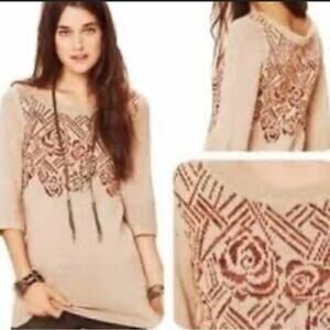 NEW FREE PEOPLE Desert Rose Tunic Sweater Wool Alpaca Blend SZ S